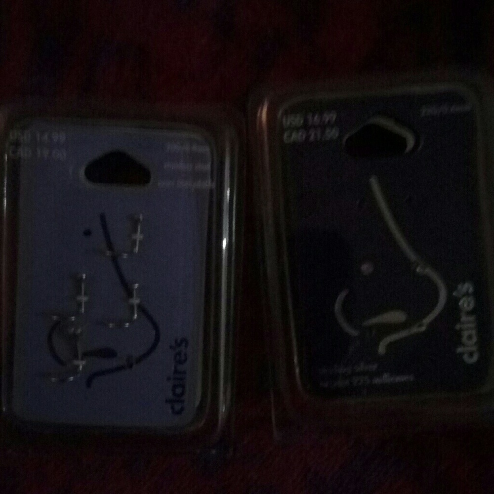Nose Ring Sets Sterling Silver NWT